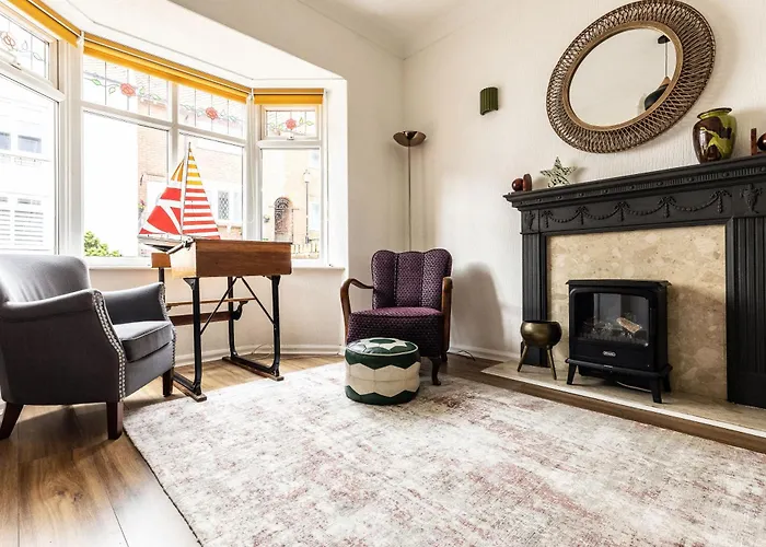 Semesterbostad Mid-century Seascape 3-bed Free Parking *