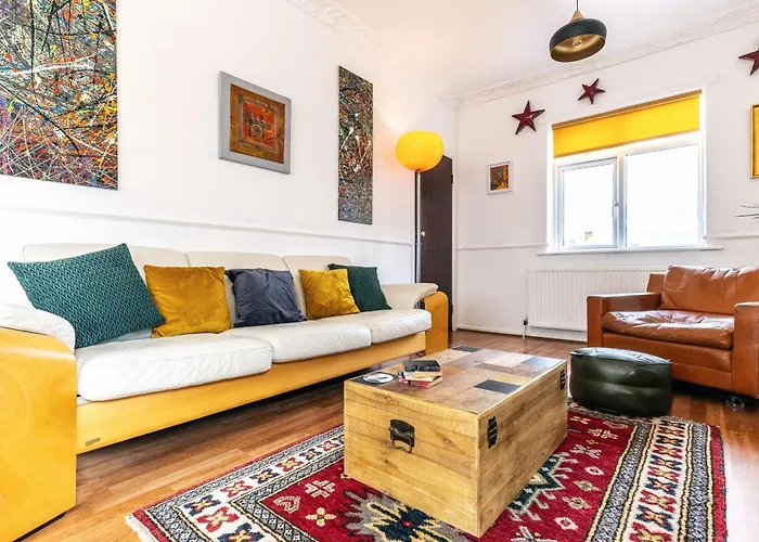 Semesterbostad Mid-century Seascape 3-bed Free Parking *